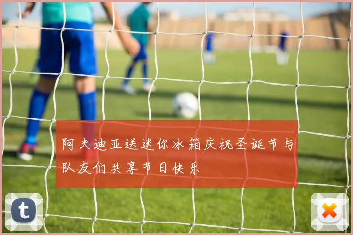 阿夫迪亚送迷你冰箱庆祝圣诞节与队友们共享节日快乐