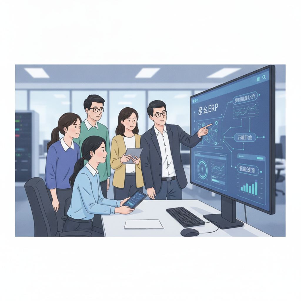 技术团队现场演示产品