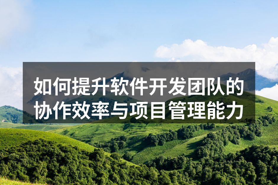 团队协作提升效率